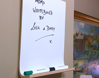 Whiteboard - Dry Erase Board with Shelf for the Home and Business / Portrait and Landscape