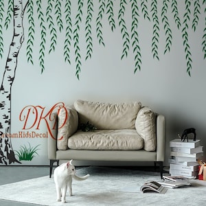 Willow Tree Wall Decal, Nursery wall decals Leave Sticker kids room wall sticker wall decor-DK462