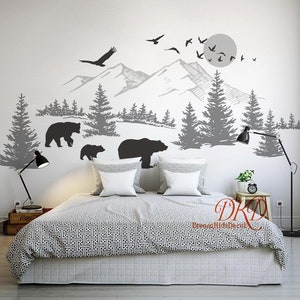 If you long for fresh mountain air, you just look at this wonderful wall decal and you feel free and relaxed.