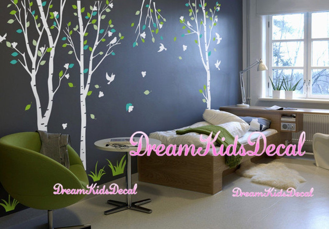 Picture of Birch Trees Decals:wall Decals, Nature Wall Decals, Vinyl Wall Decal ...
