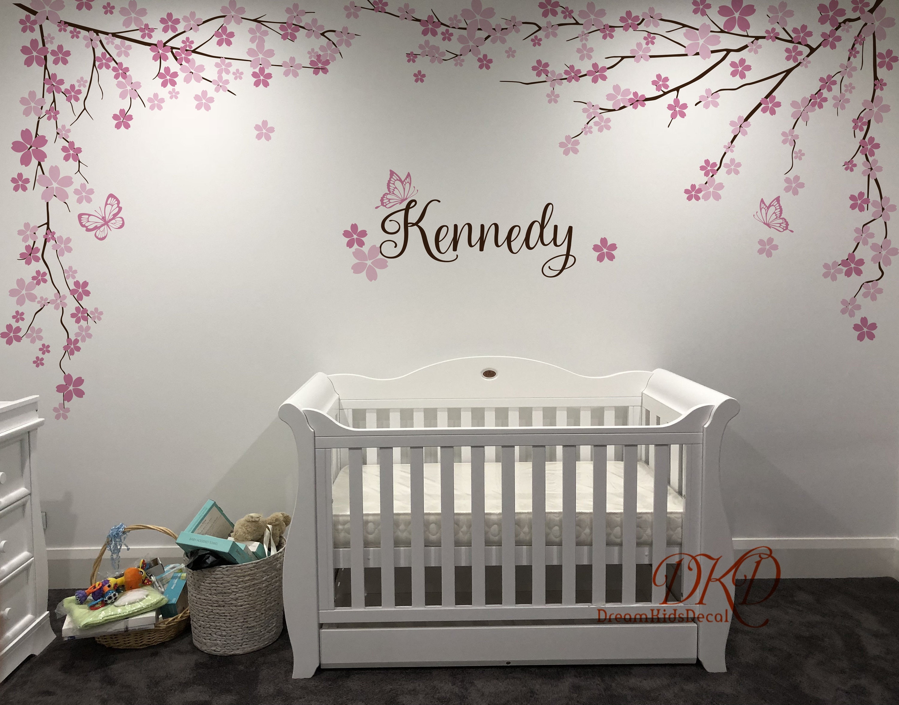 Nursery wall Decal Wall Sticker Hanging Tree branch with Etsy