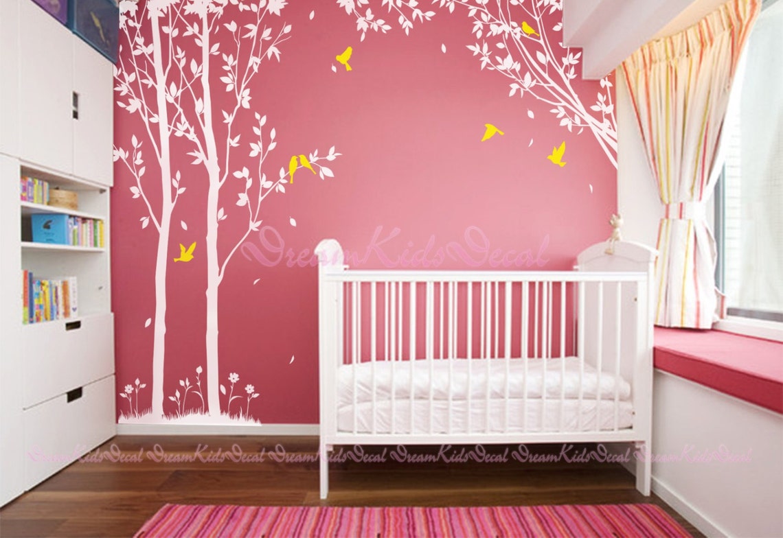 Trees Decalswall Decals Nature Wall Decals Vinyl Wall Etsy