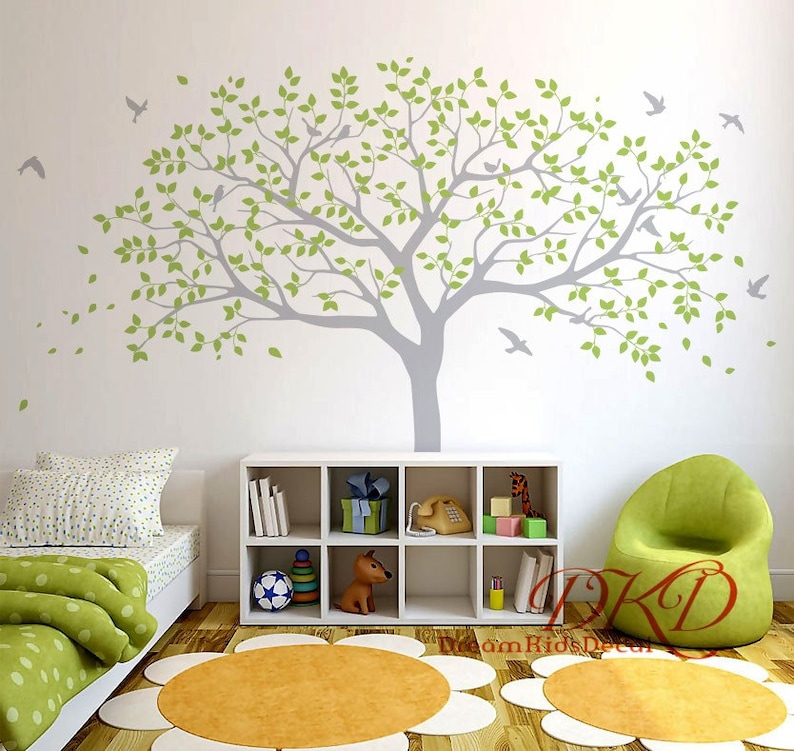 Family Tree Wall Decal Decals For Nursery Vinyl Sticker Art Decor Dk271