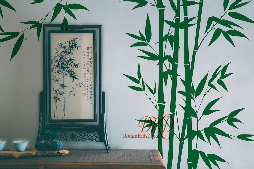 Bamboo Wall Decal Home Decor Mural-asian Bamboo Decals, Nature ...