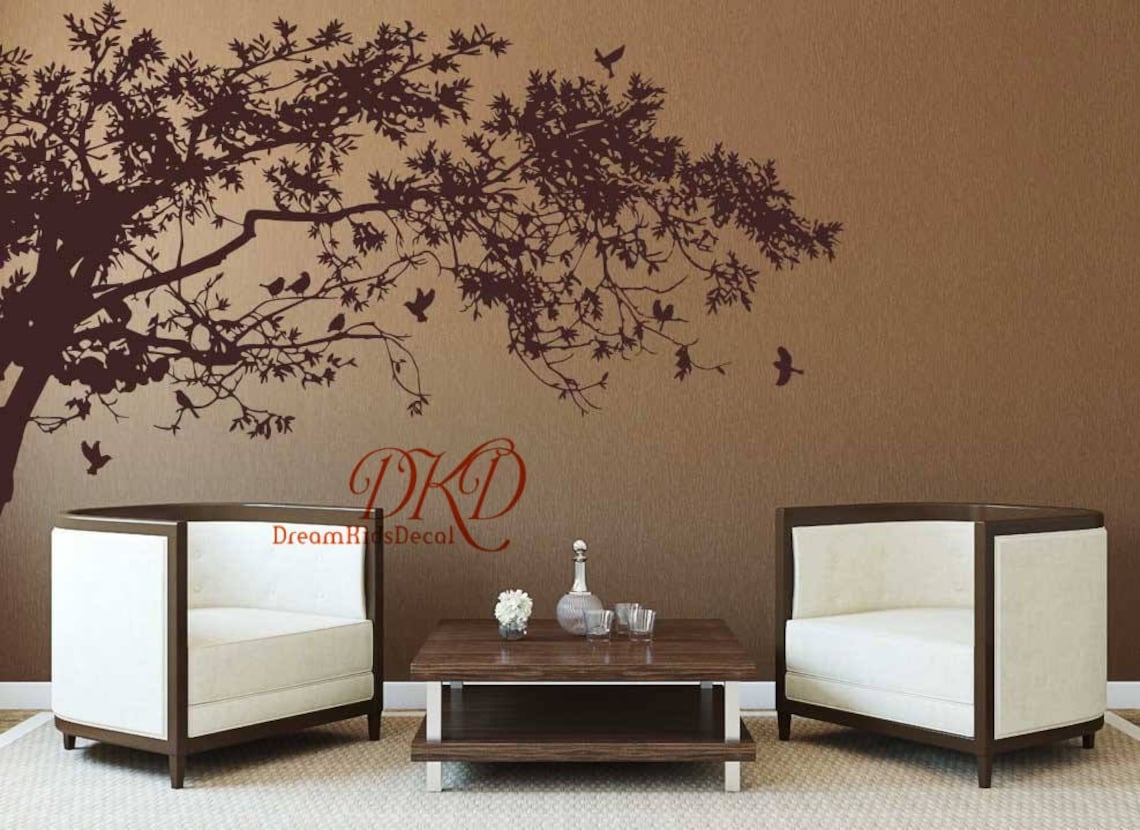 Wall Decals Tree branches wall muralTop Corner Tree Decal Etsy