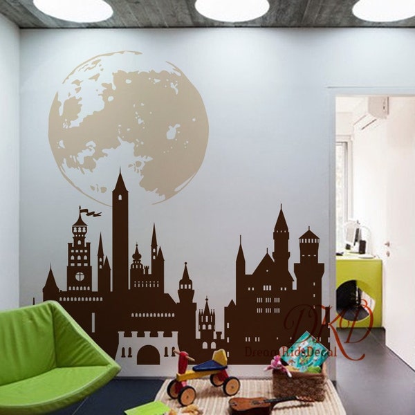 Castle Wall Decal Etsy