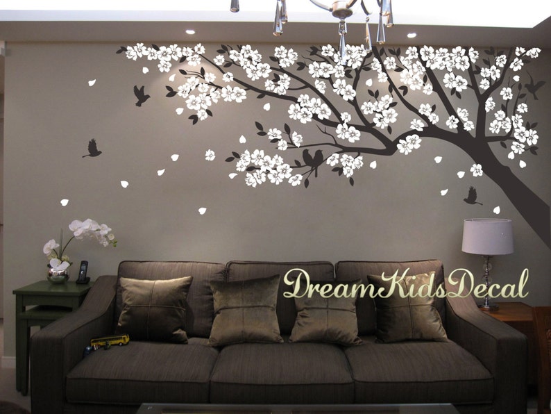 Nursery Wall Decals Tree Decals Baby Nursery Kids Flower Etsy