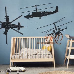 Airplanes wall decal, Biplane Wall Decal Sticker, Plane decal Boys Nursery Wall Decal, Kids room Wall Sticker Mural Airplane Decor-DK484