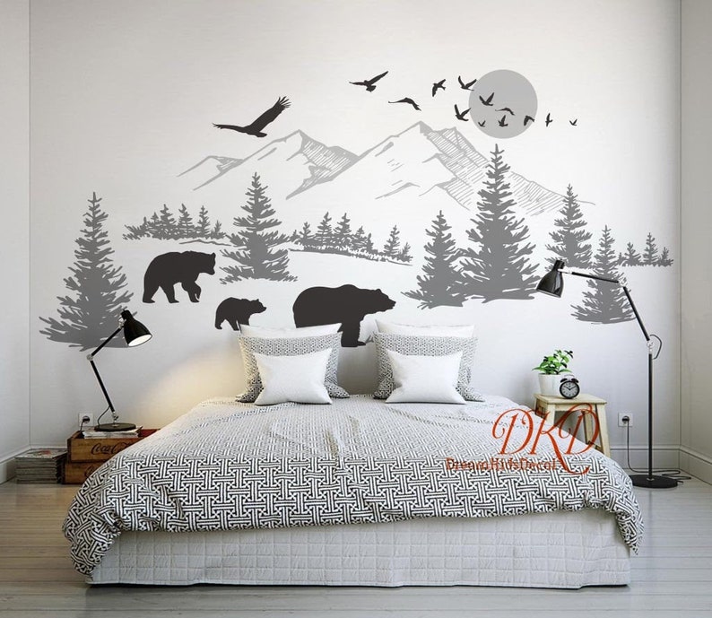 If you long for fresh mountain air, you just look at this wonderful wall decal and you feel free and relaxed.