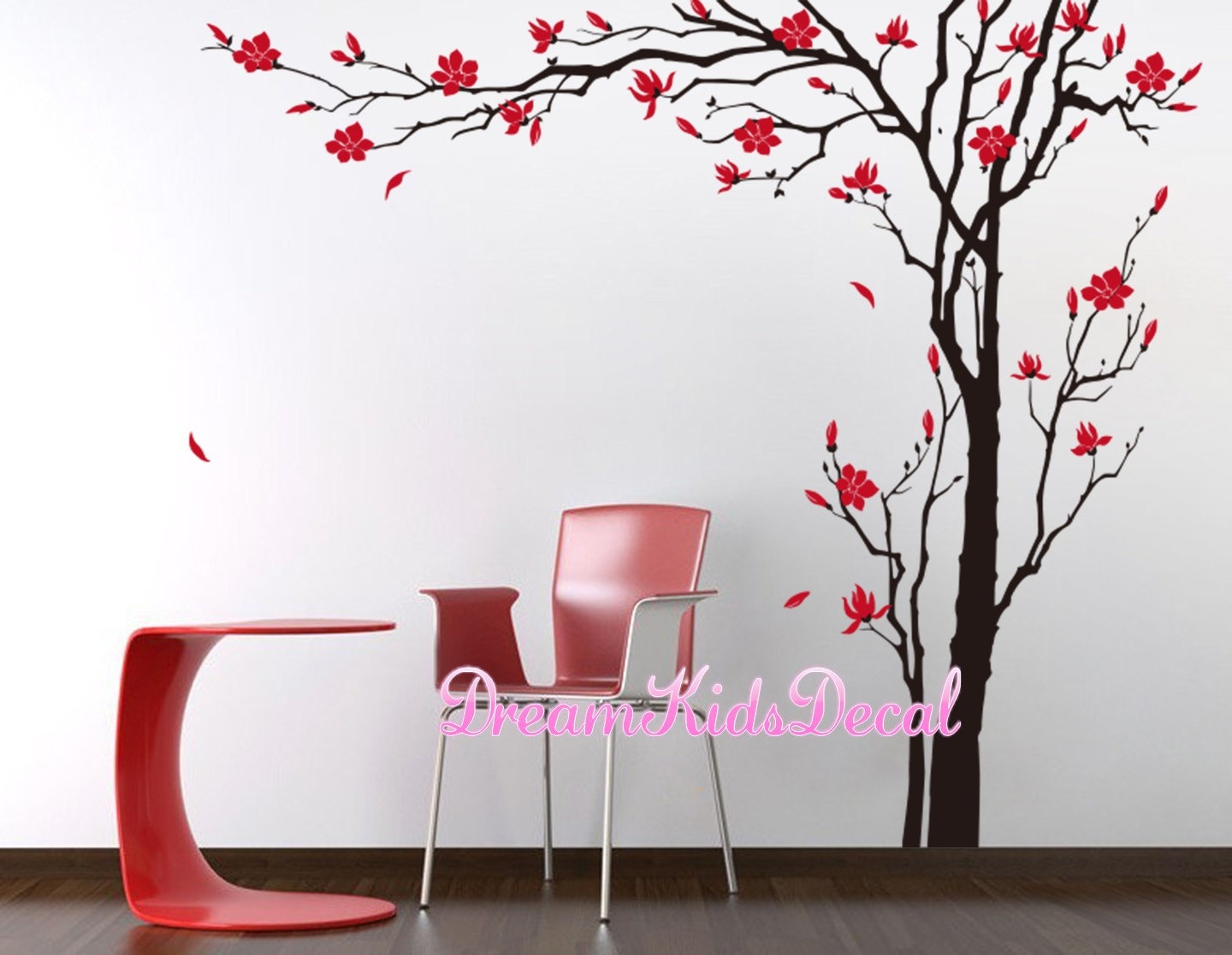 Cherry Blossom Tree Wall Decals Wall Sticker Living Room Wall | Etsy