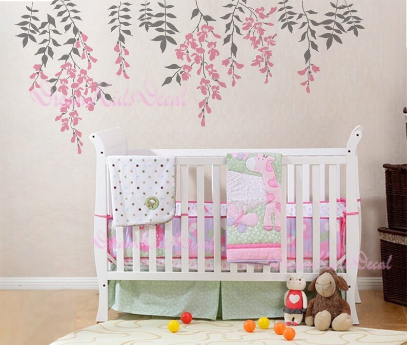 Branch wall decal nursery wall decals vinyl vine wall sticker Etsy