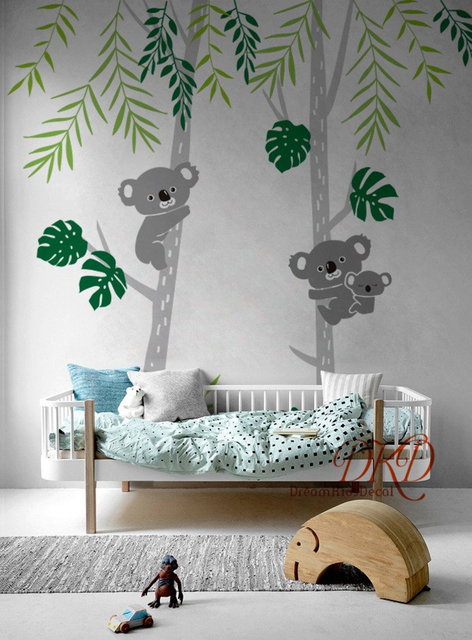 Wall Decal Nursery Wall Sticker Tree Wall Decalkoala on Tree Etsy
