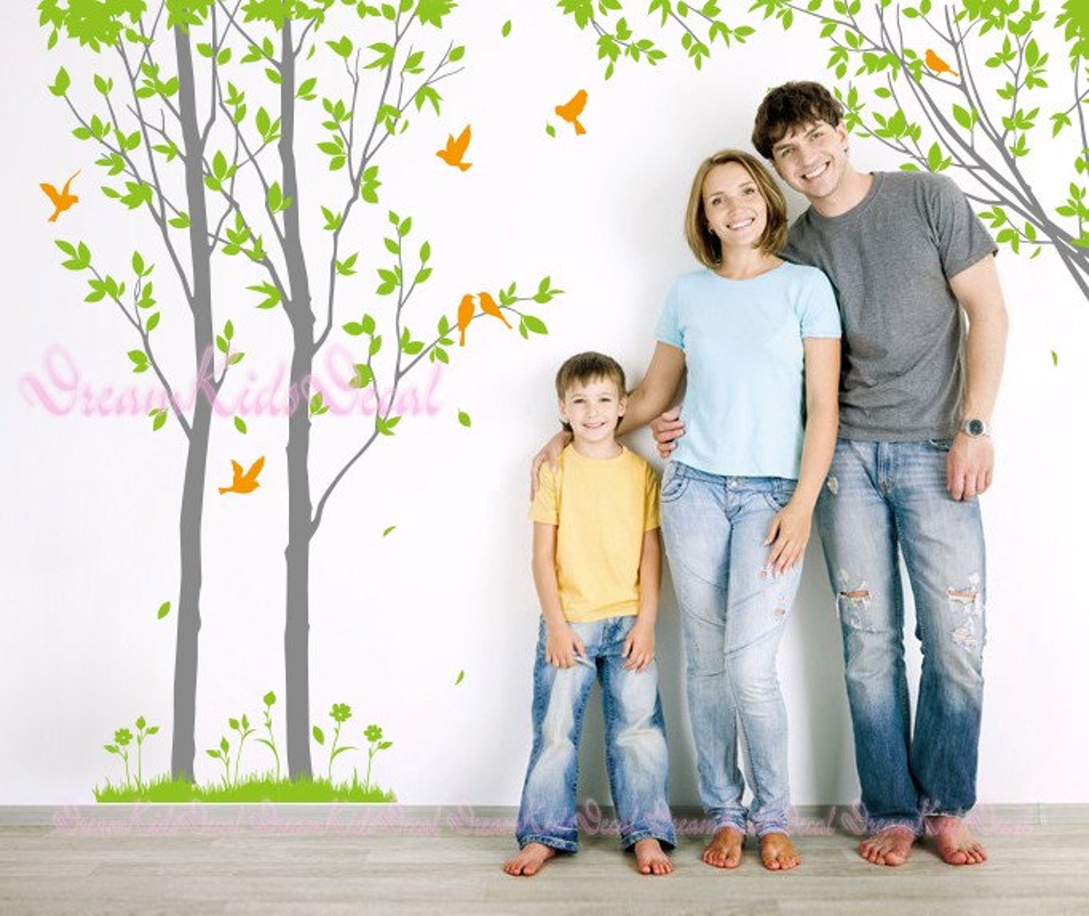 Trees Decalswall Decals Nature Wall Decals Vinyl Wall Etsy