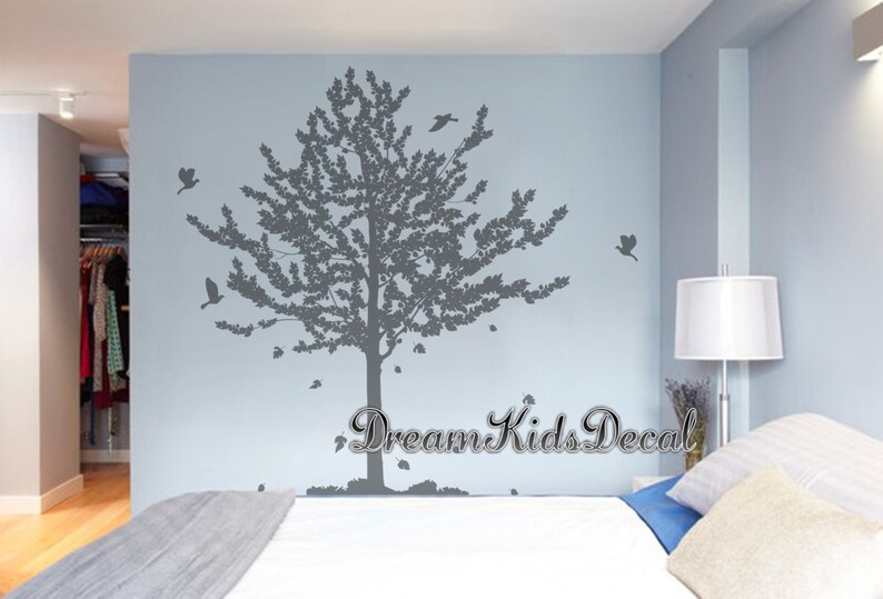 Tree Wall Decal Living Room Wall Decals Pine Tree Decal Wall Etsy