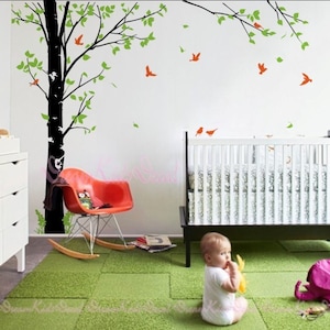 Wall Decal Tree wall decal -Living room wall decals-Tree branch wall stickers-Wall graphics- DK119