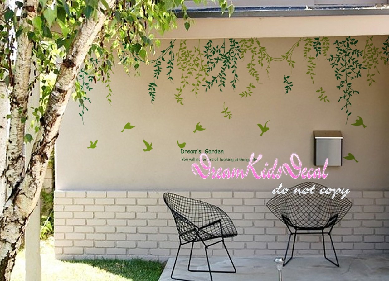 Tree Wall Decals Nature Wall Sticker Wall Arts Kids Room Etsy