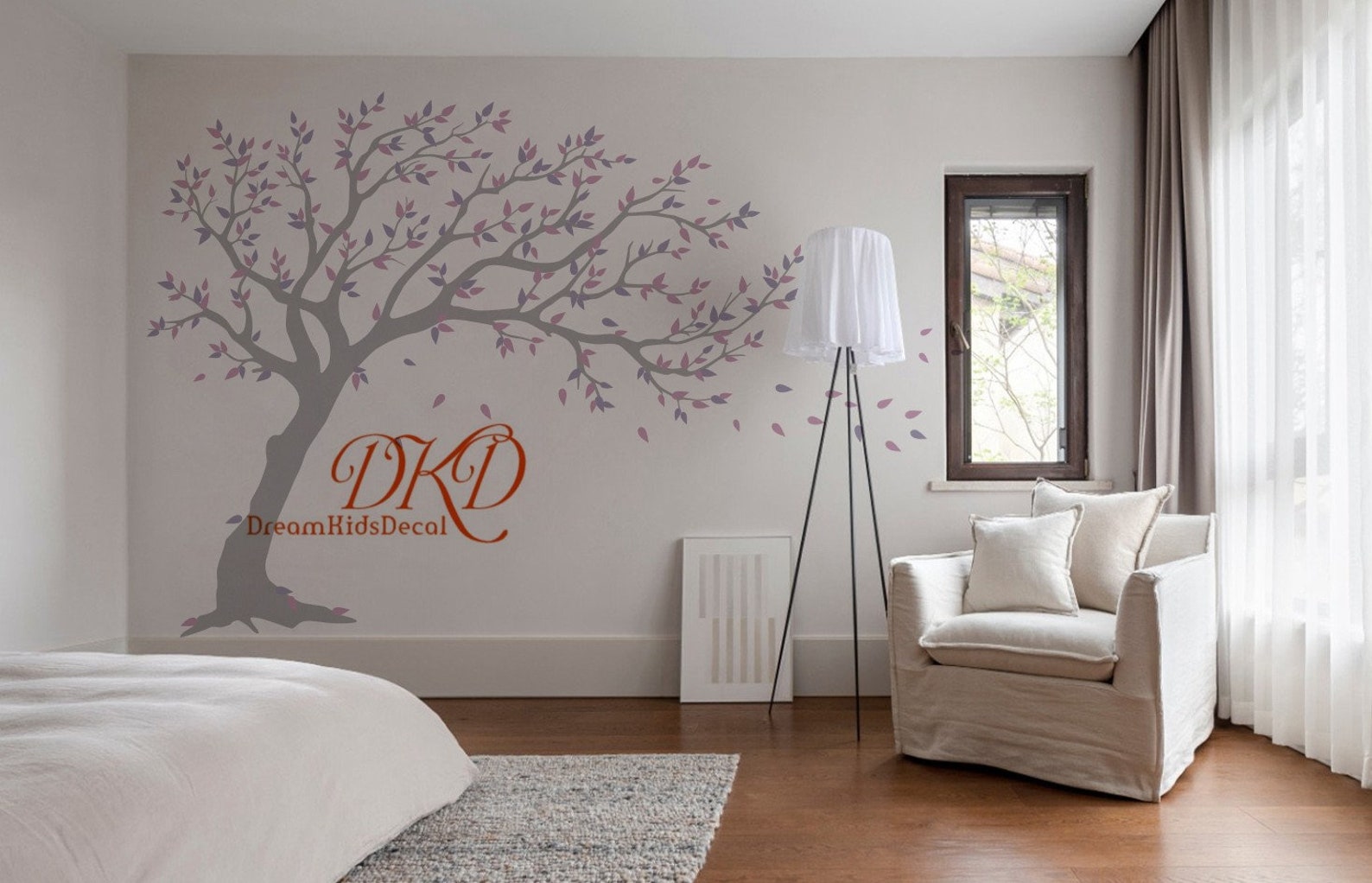 Tree Wall Decal Nursery Wall Decal Living Room Tree Wall Etsy
