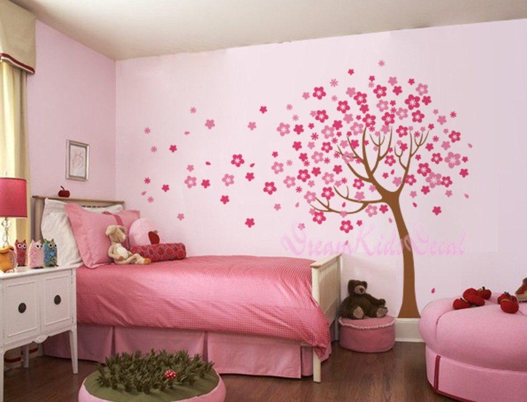 Cherry Blossom Tree Wall Decals Nursery Wall Decals Children Girl Baby ...