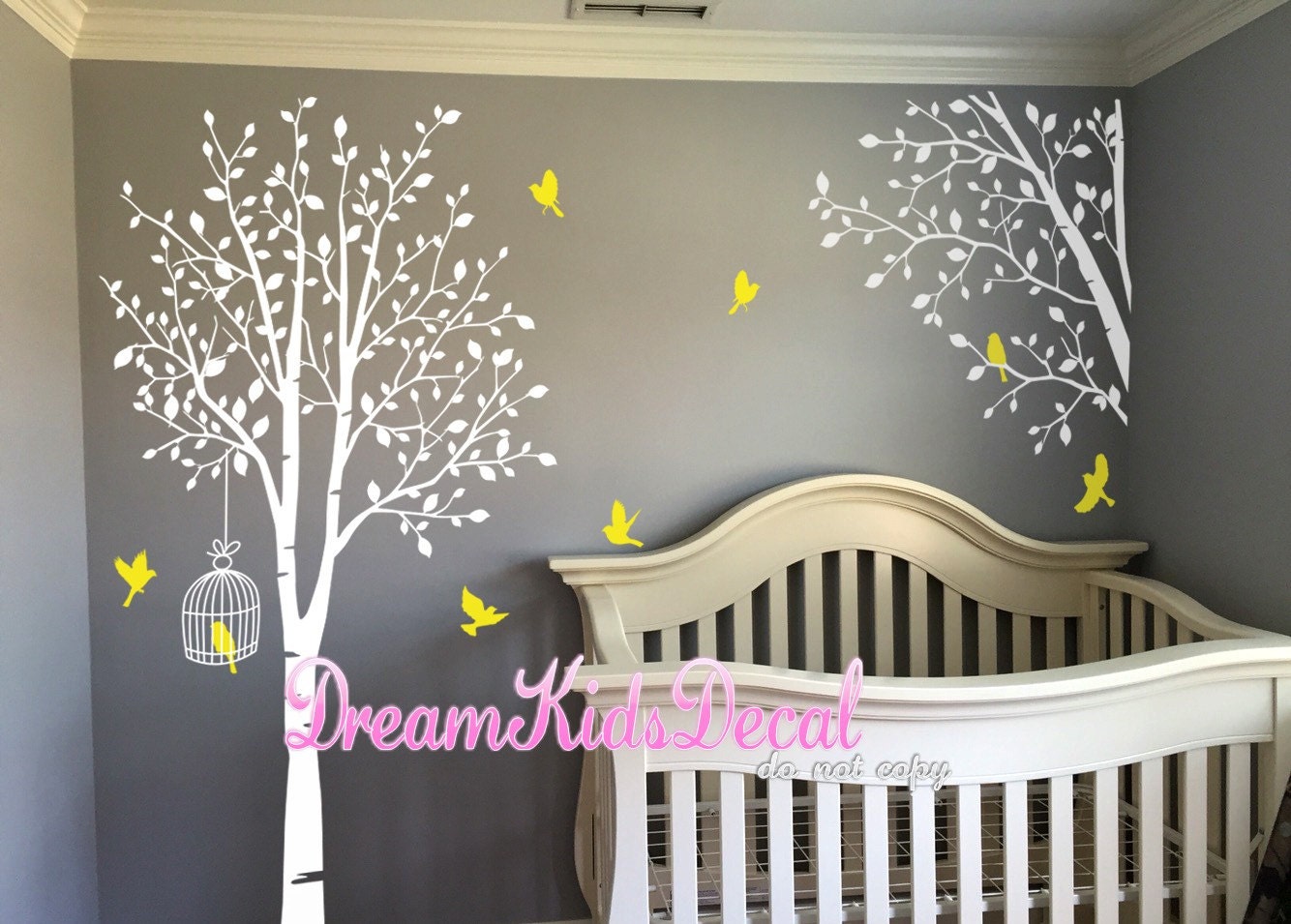 Tree decal nursery wall decal baby wall decal children wall Etsy