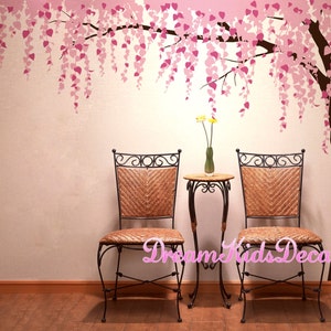 Tree Wall Decals-Cherry Blossom Tree Decal, Nursery Wall Sticker, Wall Decor, Home Decor-LARGE Murals image 2