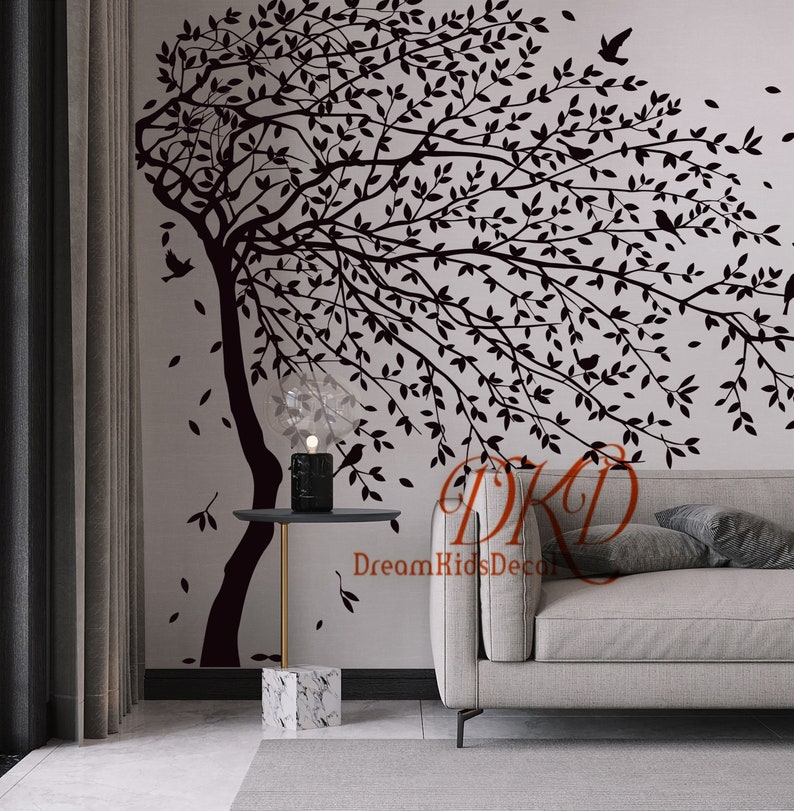 Giant Tree Vinyl Wall Decal – Nursery Decor, Spring Home Art - Etsy