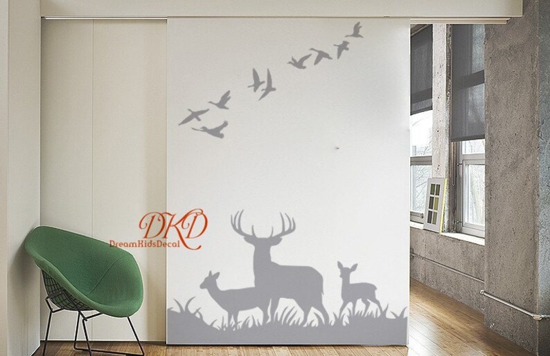 Deer Wall Decals Buck Deer Nursery wall decal Woodland theme Etsy