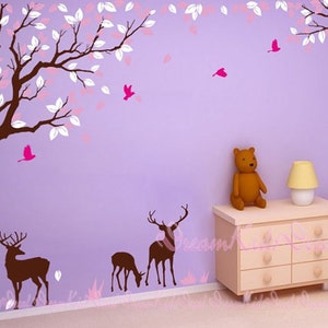 Wall Decal Tree wall decal -Living room wall decals-Tree branch wall stickers-Wall graphics- DK097
