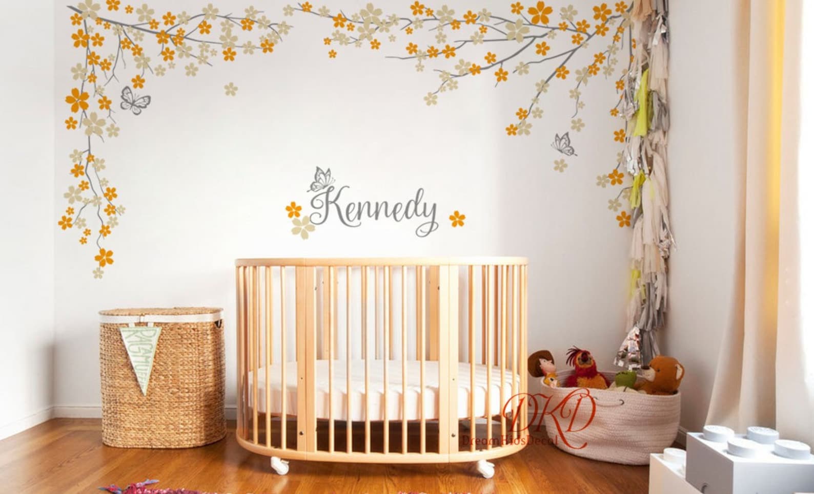 Nursery Wall Decal Wall Sticker Hanging Tree Branch With Etsy