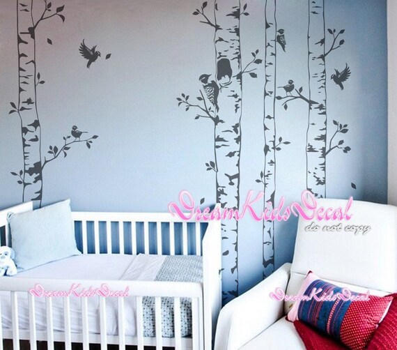 Tree vinyl wall decals nursery wall decals children wall Etsy