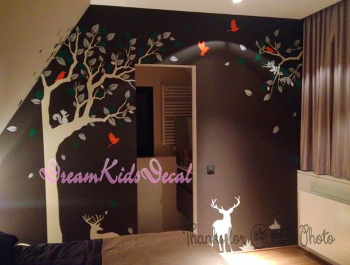 Wall Decal Tree Wall Decal living Room Wall Decalstree Etsy