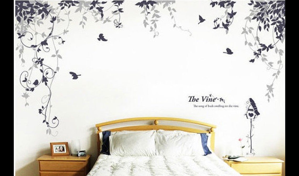 Nursery Wall Decal Wall Sticker Hanging Vines Wall Decal Etsy