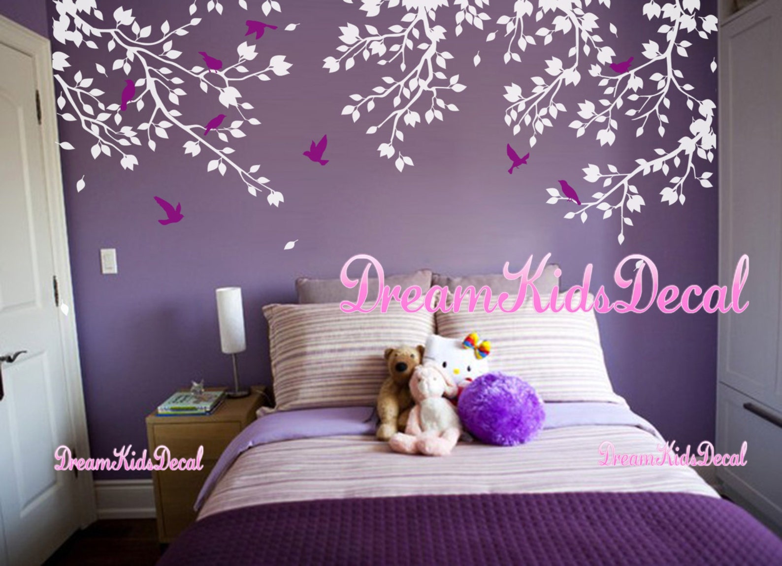 Nursery Wall Decal Baby Girl and Wall Decals Cherry Blosssoms - Etsy