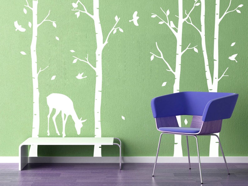 Woodland Wall decal nature wall decals vinyl wall decals Etsy