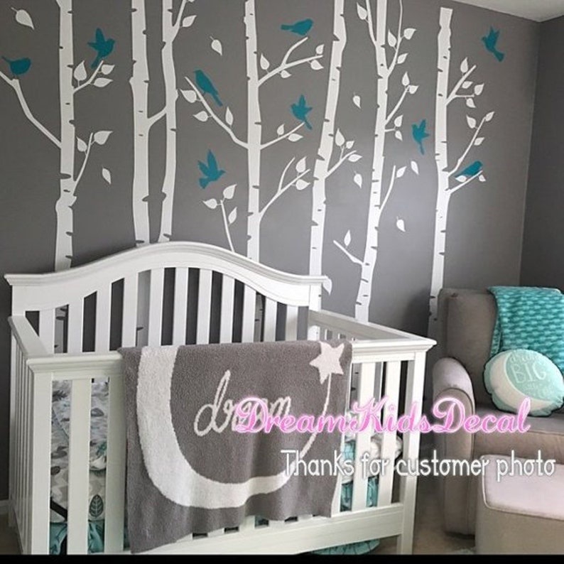 Tree Wall Decal Nursery Tree Wall Stickers Nature Wall Etsy