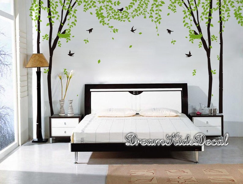 Tree Wall Decals Nature Wall Decals Vinyl Wall Decal Nature Etsy