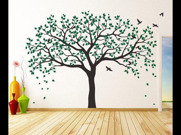 MairGwall Family Tree Wall Decal - Removable Vinyl Sticker, Nursery Wall Art (Dark Brown, 78") - View #9
