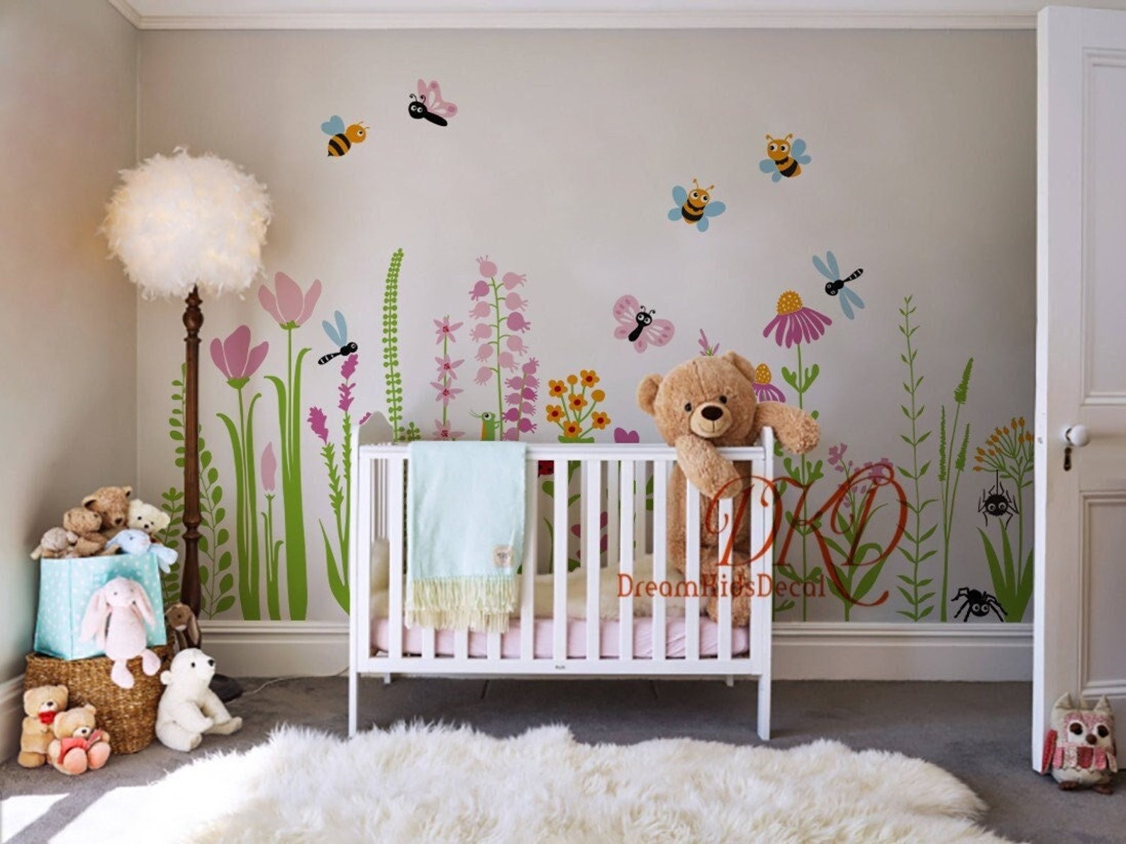 nursery wall decals girl