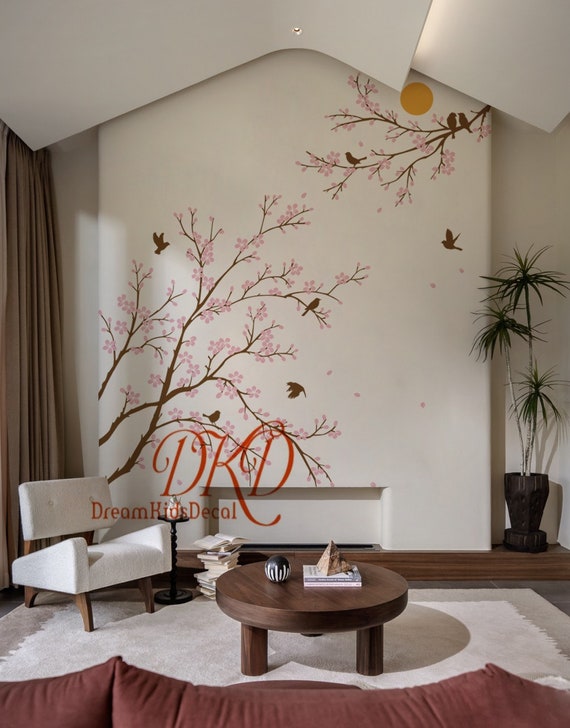 Cherry Blossom Tree Wall Decals For Nursery Blossom Tree Decal