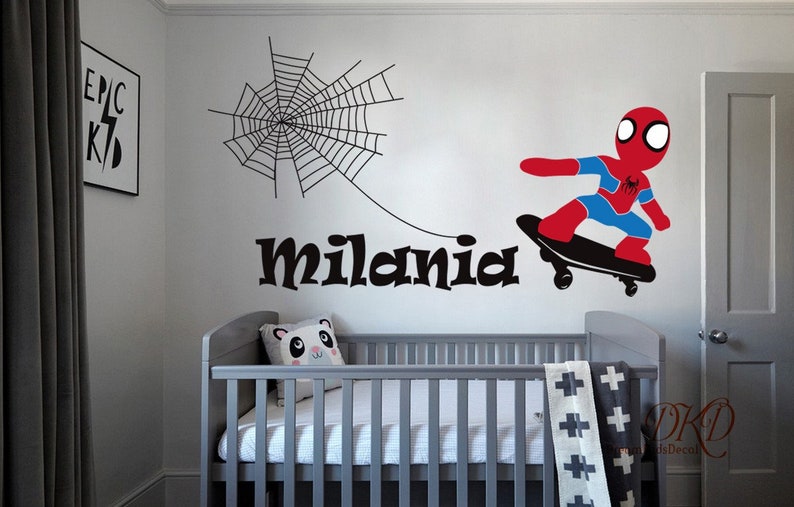 Spiderman Wall Decals Spiderman Decals Spiderman wall Etsy