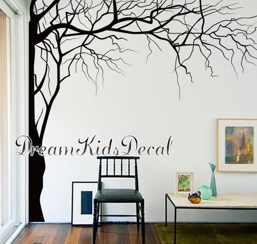 Vinyl Wall Decals Tree Wall Decal for Nursery-corner Tree -