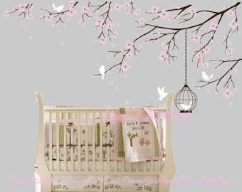 Tree wall Decal Wall Sticker Baby Nursery Decals-Cherry Blossoms Tree Decal-DK098