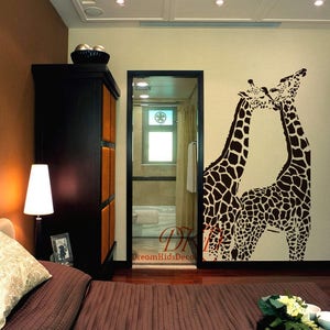 Wandtattoo Giraffe, Wandtattoo Giraffe, Wanddekoration Giraffe, Wanddekoration Giraffe, Wanddekoration Safari, Aufkleber-DK311 Bild 2