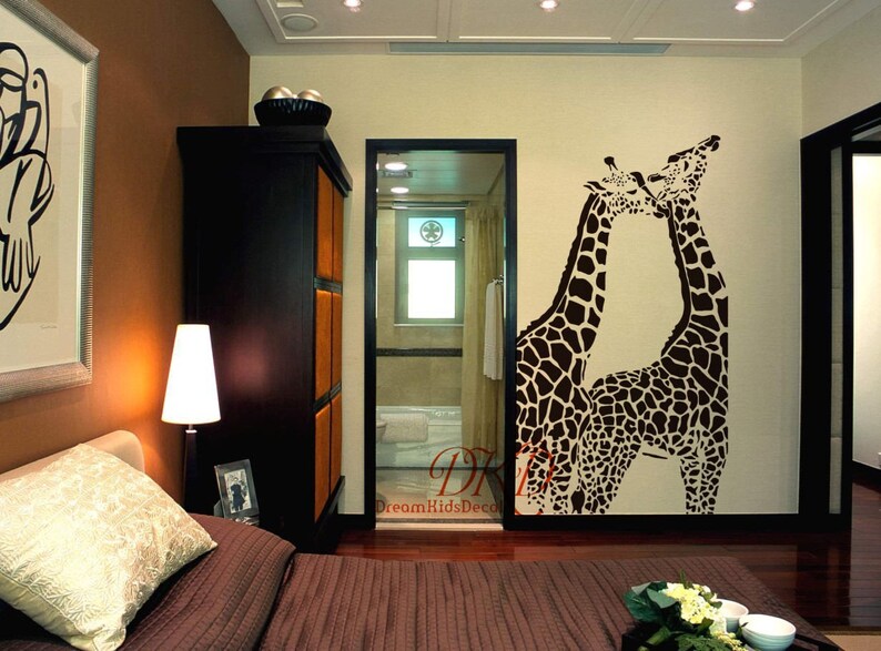 Wandtattoo Giraffe, Wandtattoo Giraffe, Wanddekoration Giraffe, Wanddekoration Giraffe, Wanddekoration Safari, Aufkleber-DK311 Bild 2