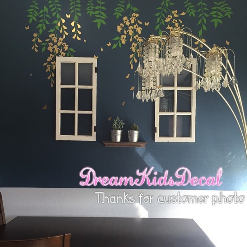 branch wall decal nursery wall decals vinyl vine wall sticker | etsy