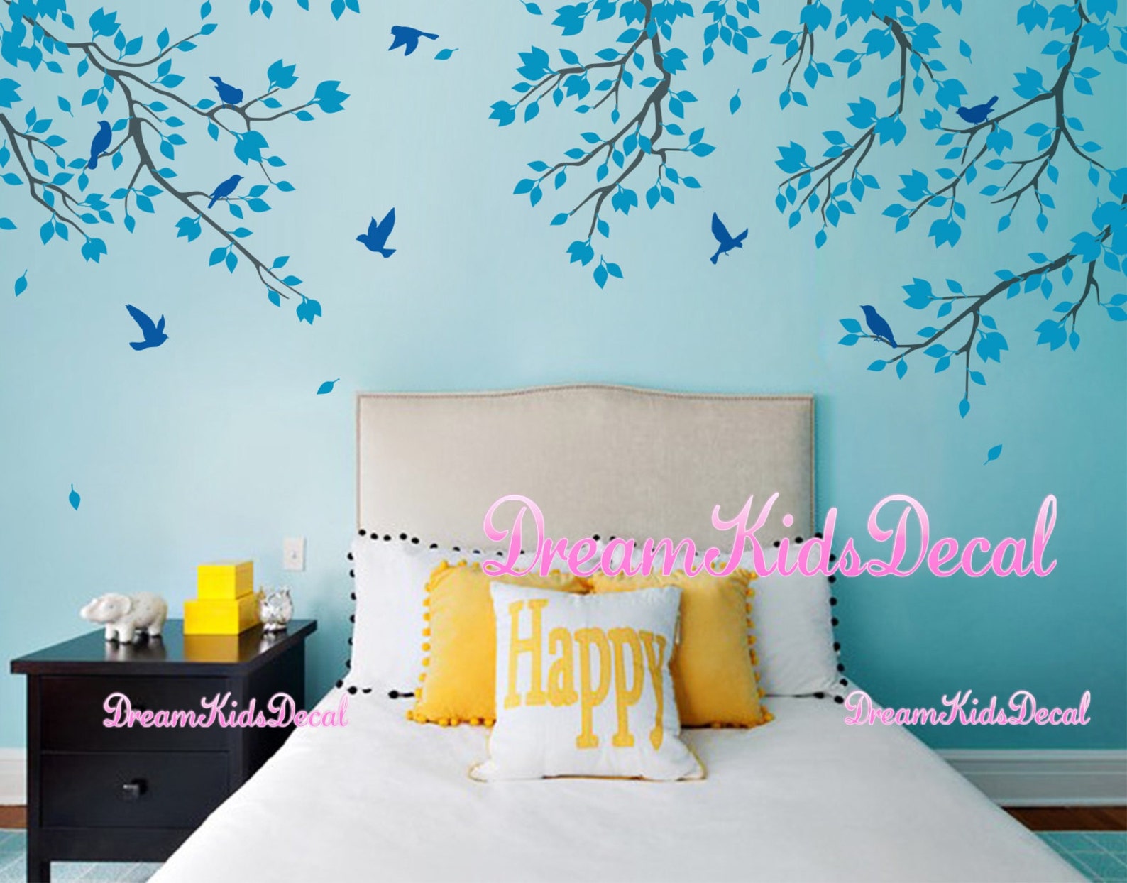 Nursery Wall Decal Baby Girl and Wall Decals Cherry Blosssoms Etsy