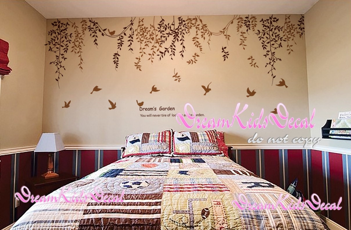 Tree Wall Decals Nature Wall Sticker Wall Arts Kids Room Etsy