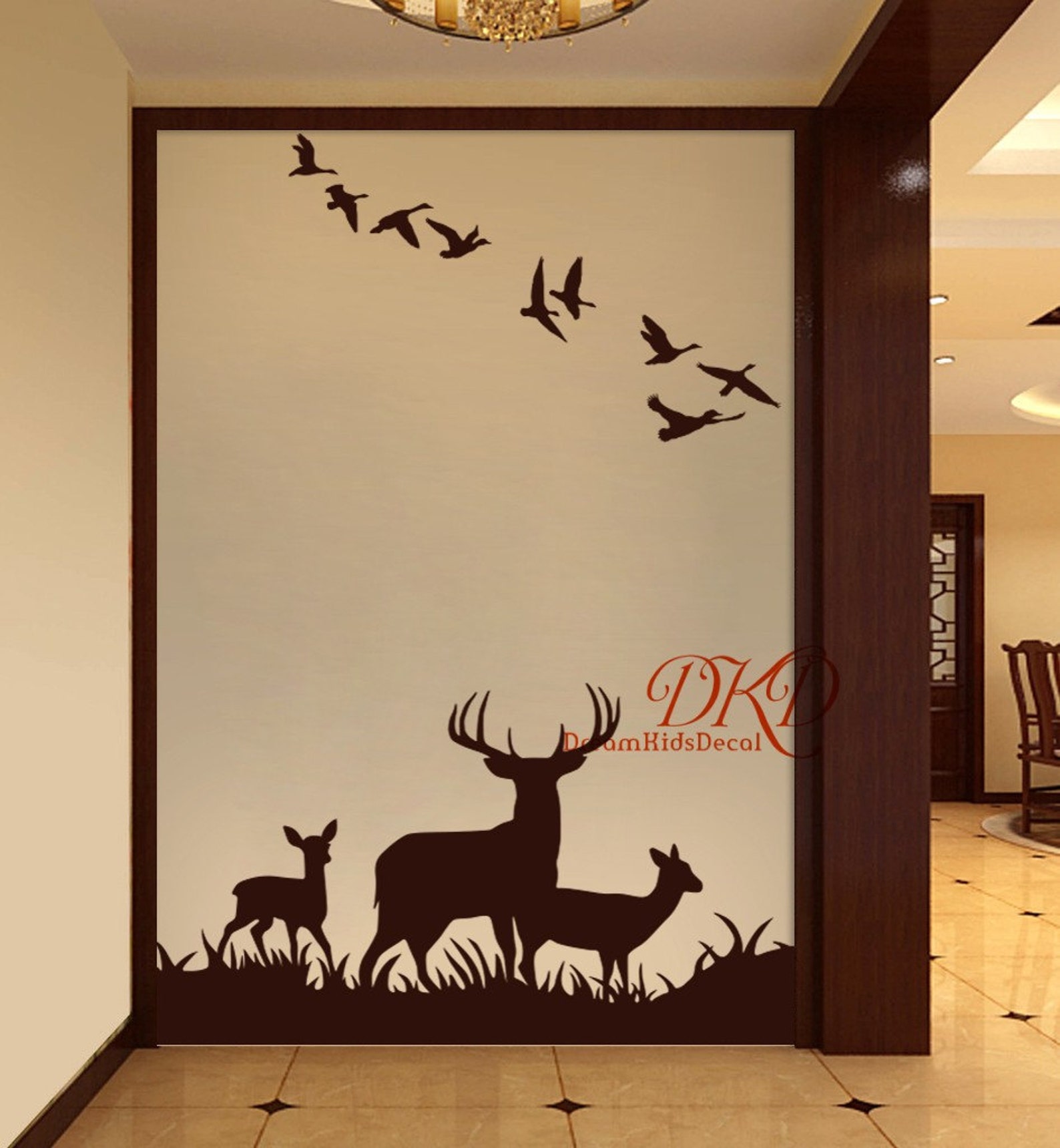 Deer Wall Decals Buck Deer Nursery wall decal Woodland theme Etsy