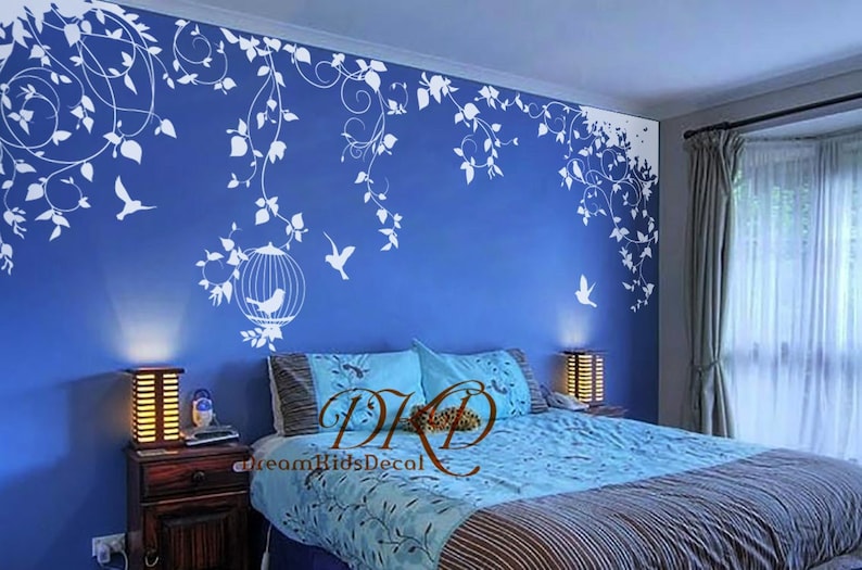 Nursery Decal Vinyl Wall Decal Nature Design Tree Wall Decals Etsy Canada