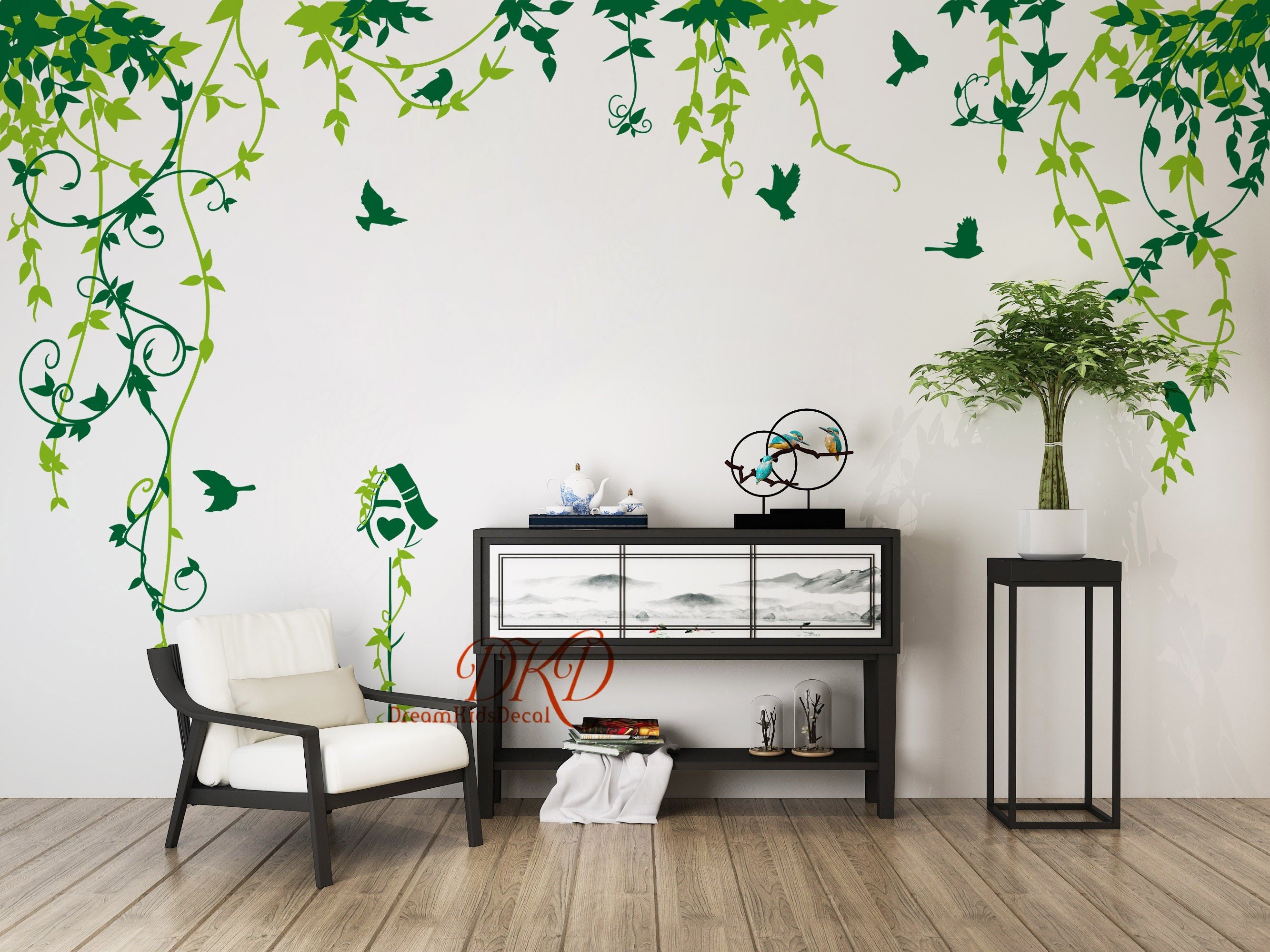 Nursery Wall Decal Wall Sticker Hanging Vines Wall Decal Etsy