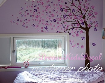 Nursery Decoration, Wall Decals for girls,  Wall Decal Tree, Baby nursery wall sticker-Cherry Blossoms Tree Decal-DK002